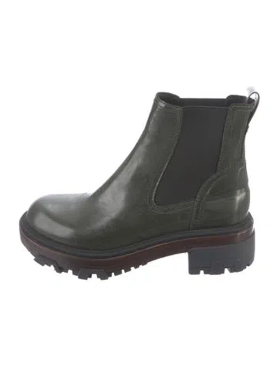 Pre-owned Rag & Bone Leather Chelsea Boots In Green