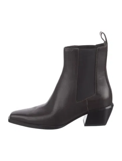 Pre-owned Rag & Bone Leather Chelsea Boots In Grey