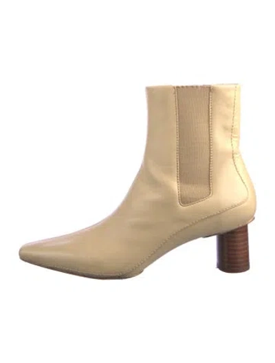 Pre-owned Rag & Bone Leather Chelsea Boots In Neutral