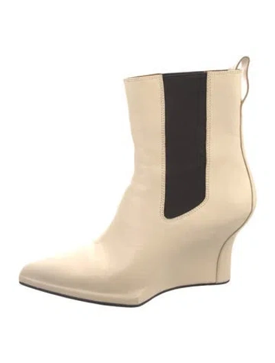 Pre-owned Rag & Bone Leather Chelsea Boots In Neutral