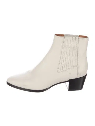 Pre-owned Rag & Bone Leather Chelsea Boots In Neutral