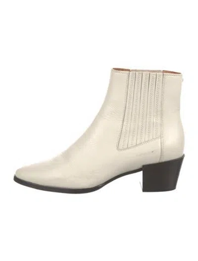 Pre-owned Rag & Bone Leather Chelsea Boots In Neutral