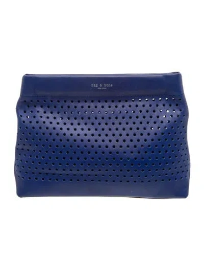 Pre-owned Rag & Bone Leather Clutch In Blue