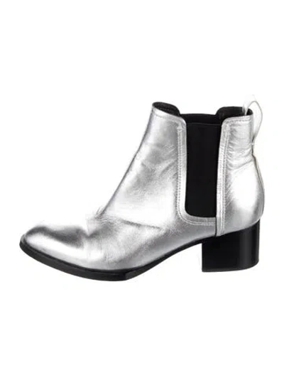 Pre-owned Rag & Bone Leather Colorblock Pattern Chelsea Boots