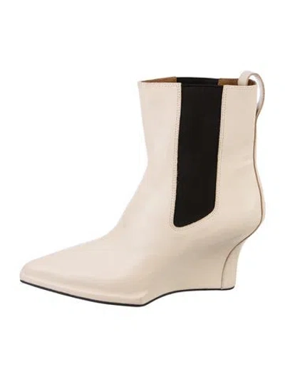Pre-owned Rag & Bone Leather Colorblock Pattern Chelsea Boots In Neutral