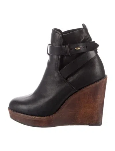 Pre-owned Rag & Bone Leather Colorblock Pattern Pumps In Brown
