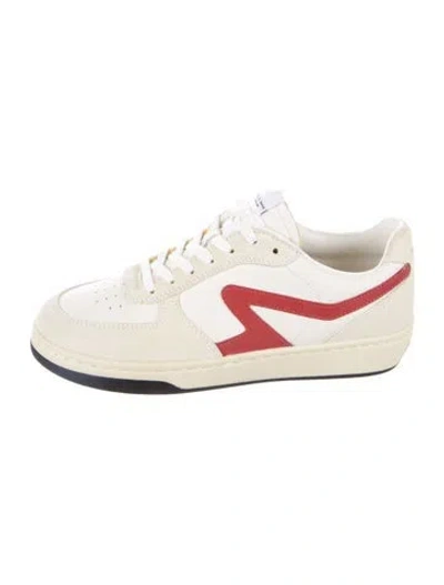 Pre-owned Rag & Bone Leather Colorblock Pattern Sneakers In Neutral