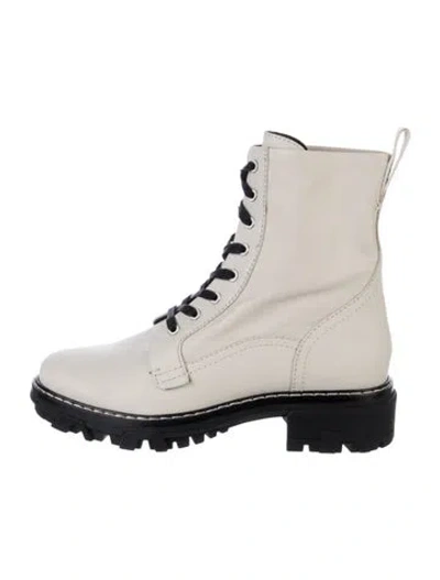 Pre-owned Rag & Bone Leather Combat Boots In Neutral