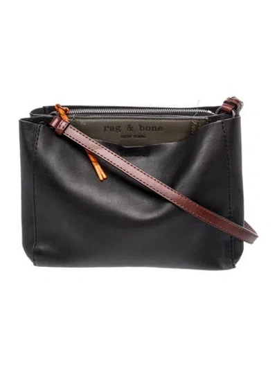 Pre-owned Rag & Bone Leather Crossbody Bag In Black