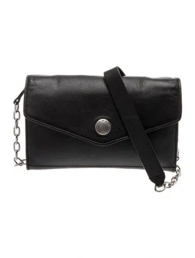 Pre-owned Rag & Bone Leather Crossbody Bag In Black