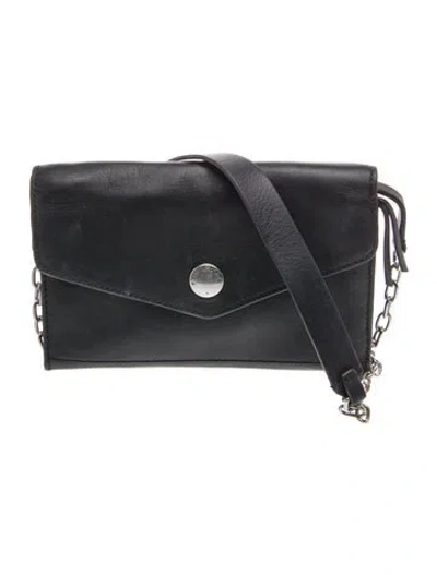 Pre-owned Rag & Bone Leather Crossbody Bag In Black