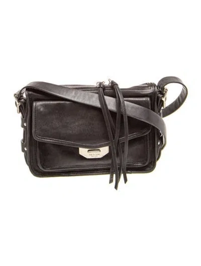 Pre-owned Rag & Bone Leather Crossbody Bag In Black