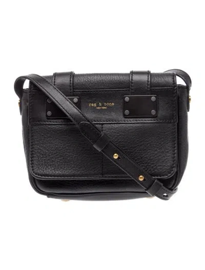 Pre-owned Rag & Bone Leather Crossbody Bag In Black