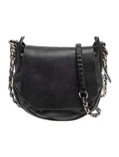 Pre-owned Rag & Bone Leather Crossbody Bag In Black