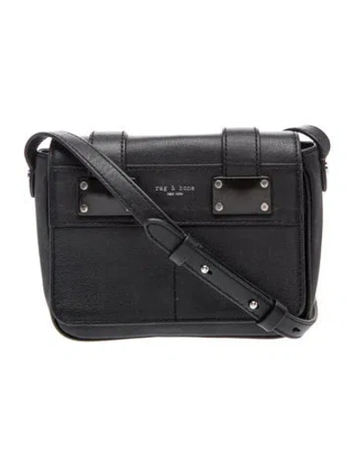 Pre-owned Rag & Bone Leather Crossbody Bag In Black