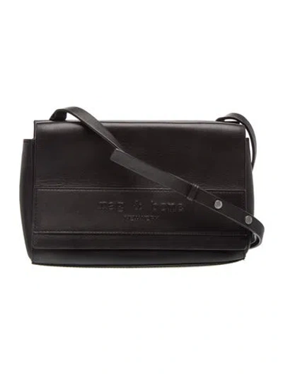Pre-owned Rag & Bone Leather Crossbody Bag In Black