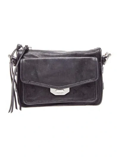 Pre-owned Rag & Bone Leather Crossbody Bag In Black