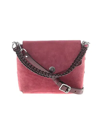 Pre-owned Rag & Bone Leather Crossbody Bag In Burgundy