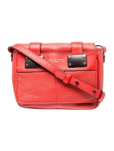Pre-owned Rag & Bone Leather Crossbody Bag In Red