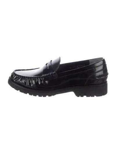 Pre-owned Rag & Bone Leather Dress Loafers In Black