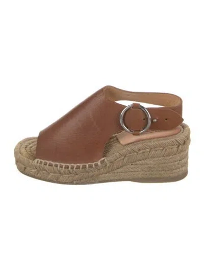 Pre-owned Rag & Bone Leather Espadrilles In Brown