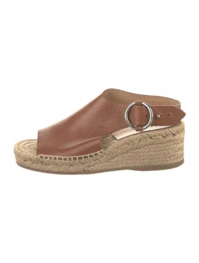Pre-owned Rag & Bone Leather Espadrilles In Brown