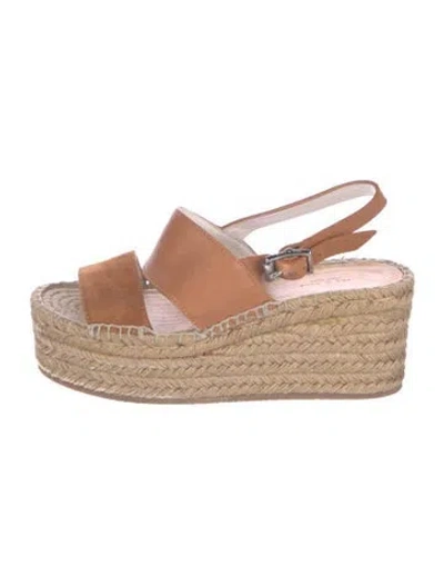 Pre-owned Rag & Bone Leather Espadrilles In Brown