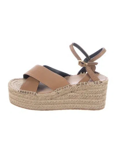 Pre-owned Rag & Bone Leather Espadrilles In Brown