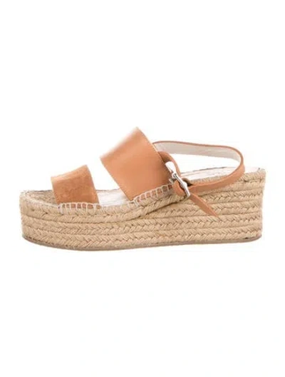 Pre-owned Rag & Bone Leather Espadrilles In Brown
