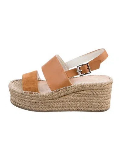Pre-owned Rag & Bone Leather Espadrilles In Brown