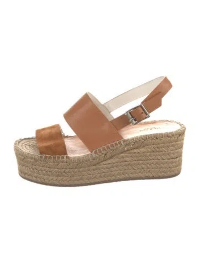 Pre-owned Rag & Bone Leather Espadrilles In Brown