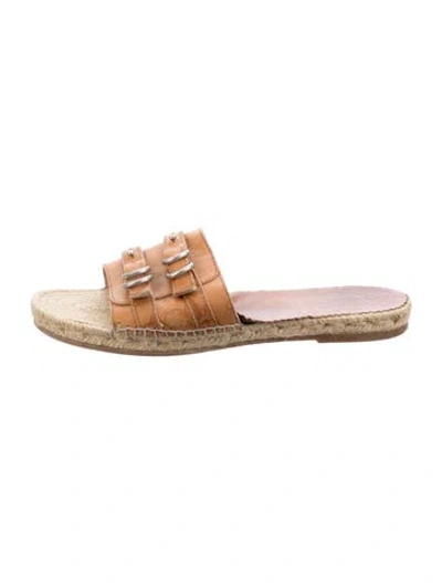 Pre-owned Rag & Bone Leather Espadrilles In Neutral