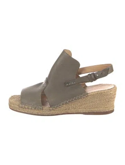 Pre-owned Rag & Bone Leather Espadrilles In Neutrals