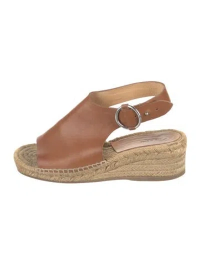 Pre-owned Rag & Bone Leather Espadrilles In Neutrals