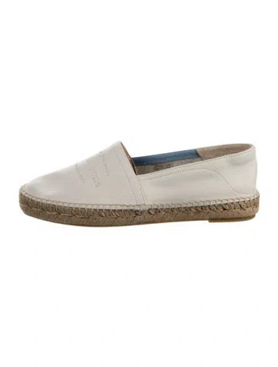 Pre-owned Rag & Bone Leather Espadrilles In White