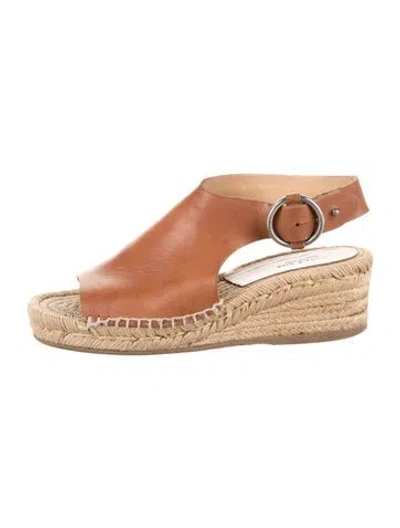Pre-owned Rag & Bone Leather Espadrilles In Yellow