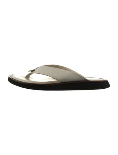 Pre-owned Rag & Bone Leather Flats In Neutral