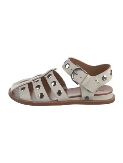 Pre-owned Rag & Bone Leather Flats In Neutrals