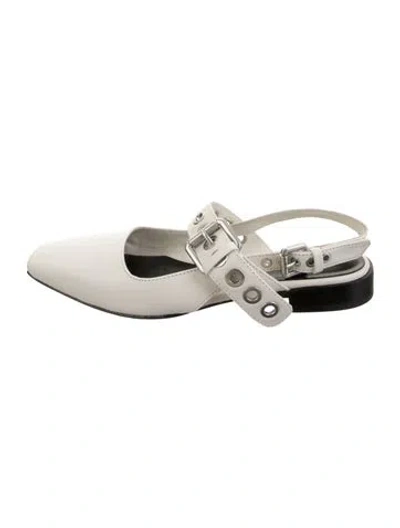 Pre-owned Rag & Bone Leather Flats In White