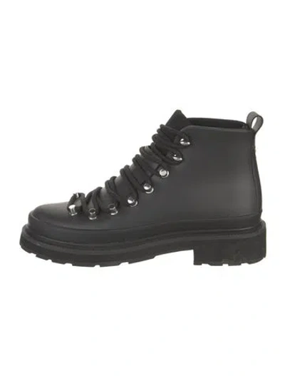 Pre-owned Rag & Bone Leather Hiking Boots In Black