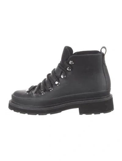 Pre-owned Rag & Bone Leather Hiking Boots In Black