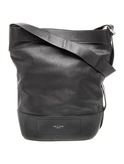 Pre-owned Rag & Bone Leather Hobo In Black