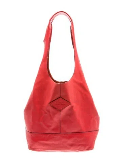 Pre-owned Rag & Bone Leather Hobo In Red