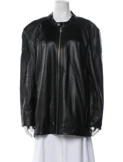 Pre-owned Rag & Bone Leather Jacket In Black
