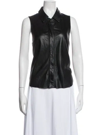 Pre-owned Rag & Bone Leather Jacket In Black