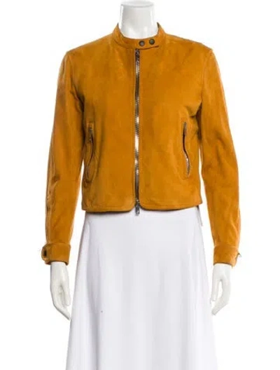 Pre-owned Rag & Bone Leather Jacket In Brown