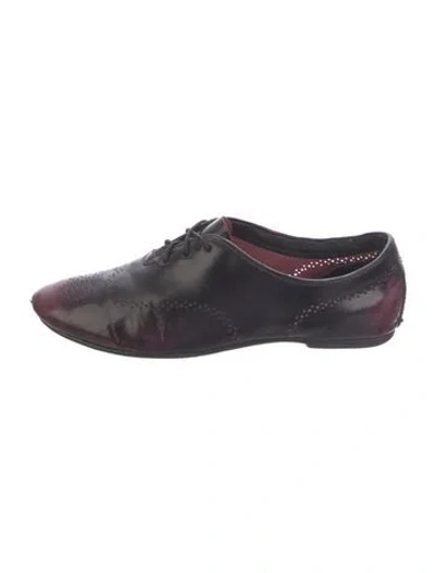 Pre-owned Rag & Bone Leather Lasercut Accents Oxfords In Pink