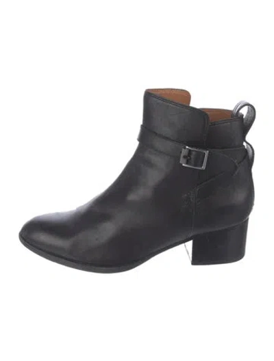 Pre-owned Rag & Bone Leather Leather Trim Embellishment Boots In Black