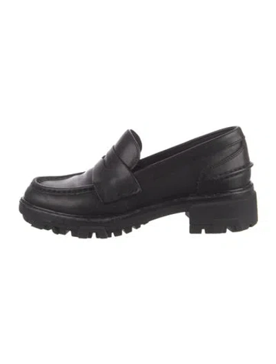 Pre-owned Rag & Bone Leather Loafers In Black