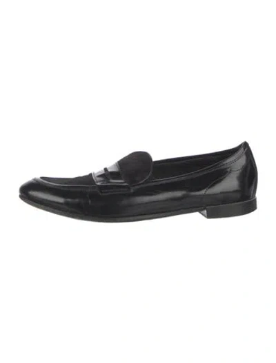 Pre-owned Rag & Bone Leather Loafers In Black